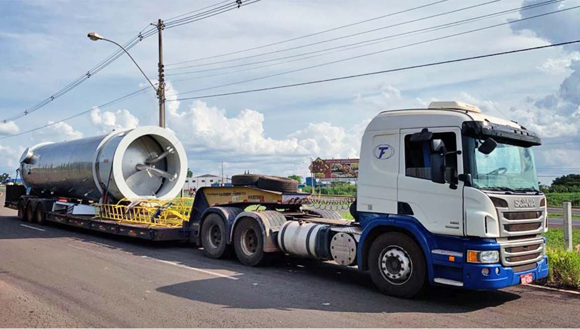 Citrotec - Transporte Coluna de Recuperação de Etanol